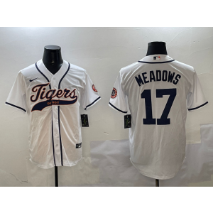 MLB Tigers 17 Meadows Baseball Nike Cool Base Men Jersey MLB Tigers 17 Meadows Baseball Nike Cool Base Men Jersey