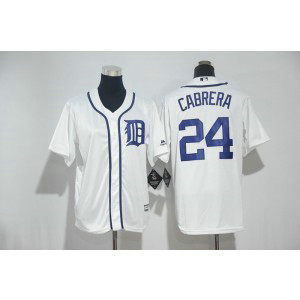MLB Tigers 24 Miguel Cabera White Cool Base Youth Jersey MLB Tigers 24 Miguel Cabera White Cool Base Youth Jersey