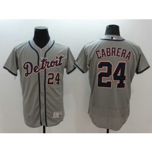 MLB Tigers 24 Miguel Cabrera Grey Flexbase Men Jersey MLB Tigers 24 Miguel Cabrera Grey Flexbase Men Jersey