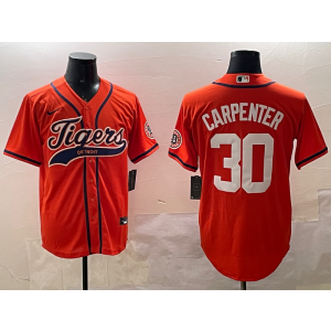 MLB Tigers 30 Carpenter Orange Nike Cool Base Men Jersey MLB Tigers 30 Carpenter Orange Nike Cool Base Men Jersey