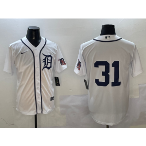MLB Tigers 31 GREENE White Nike Cool Base Men Jersey MLB Tigers 31 GREENE White Nike Cool Base Men Jersey