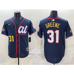 MLB Tigers 31 Greenew Navy American League 2025 All Star Nike Cool Base Men Jersey MLB Tigers 31 Greenew Navy American League 2025 All Star Nike Cool Base Men Jersey