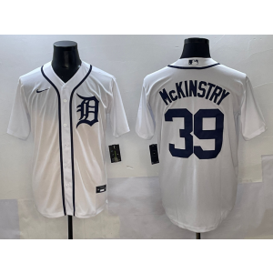 MLB Tigers 39 Mckinstry White Nike Cool Base Men Jersey MLB Tigers 39 Mckinstry White Nike Cool Base Men Jersey
