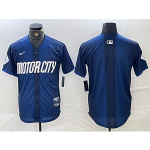 MLB Tigers Blank Blue 2024 City Connect Nike Cool Base Men Jersey MLB Tigers Blank Blue 2024 City Connect Nike Cool Base Men Jersey