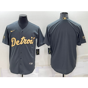 MLB Tigers Blank Charcoal 2022 All-Star Nike Cool Base Men Jersey MLB Tigers Blank Charcoal 2022 All-Star Nike Cool Base Men Jersey