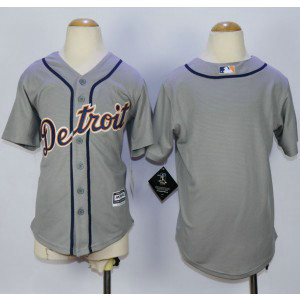 MLB Tigers Blank Grey Cool Base Youth Jersey MLB Tigers Blank Grey Cool Base Youth Jersey