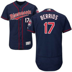 MLB Twins 17 Jose Berrios Navy Blue Flexbase Men Jersey MLB Twins 17 Jose Berrios Navy Blue Flexbase Men Jersey