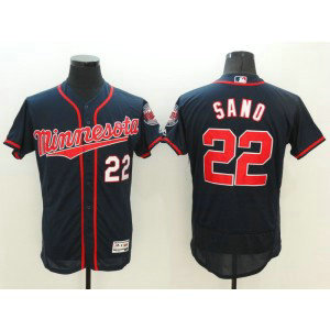 MLB Twins 22 Miguel Sano Navy Blue Flexbase Men Jersey MLB Twins 22 Miguel Sano Navy Blue Flexbase Men Jersey