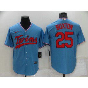 MLB Twins 25 Byron Buxton Blue Nike Cool Base Men Jersey MLB Twins 25 Byron Buxton Blue Nike Cool Base Men Jersey