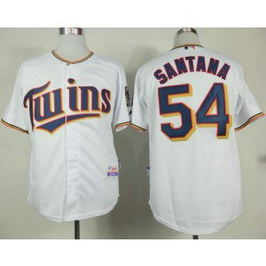 MLB Twins 54 Ervin Santana White Home Cool Base Men Jersey MLB Twins 54 Ervin Santana White Home Cool Base Men Jersey