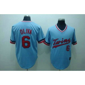 MLB Twins 6 Tony Oliva Light Blue Mitchell and Ness Throwback Men Jersey MLB Twins 6 Tony Oliva Light Blue Mitchell and Ness Throwback Men Jersey