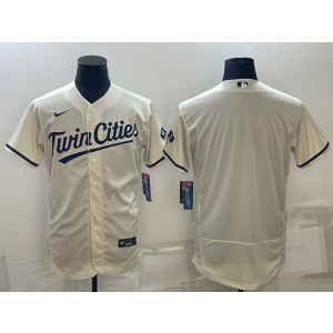 MLB Twins Blank Cream 2020 City Connect Nike Flexbase Men Jersey MLB Twins Blank Cream 2020 City Connect Nike Flexbase Men Jersey