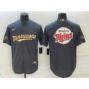 MLB Twins Blank Grey Baseball Logo Nike Cool Base Men Jerseys MLB Twins Blank Grey Baseball Logo Nike Cool Base Men Jerseys