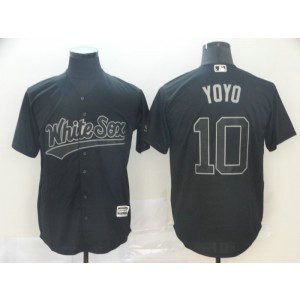 MLB White Sox 10 Yoan Moncada YoYo Black 2019 Players Weekend Player Men Jersey MLB White Sox 10 Yoan Moncada YoYo Black 2019 Players Weekend Player Men Jersey
