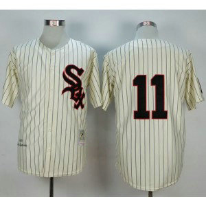 MLB White Sox 11 Luis Aparicio Cream 1959 Mitchell and Ness Men Jersey MLB White Sox 11 Luis Aparicio Cream 1959 Mitchell and Ness Men Jersey