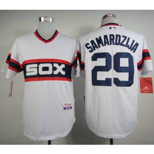 MLB White Sox 29 Jeff Samardzija White Alternate Home Cool Base Men Jersey MLB White Sox 29 Jeff Samardzija White Alternate Home Cool Base Men Jersey