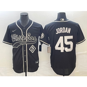 MLB White Sox 45 Michael Jordan Black Baseball Nike Cool Base Men Jersey MLB White Sox 45 Michael Jordan Black Baseball Nike Cool Base Men Jersey