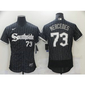 MLB White Sox 73 Yermín Mercedes Black Southside 2021 City Nike Flexbase Men Jersey