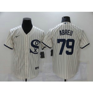 MLB White Sox 79 Jose Abreu 2021 Cream Field Of Dreams Cool Base Men Jersey