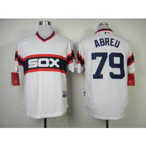 MLB White Sox 79 Jose Abreu White Alternate Home Cool Base Men Jersey
