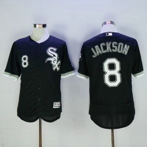 MLB White Sox 8 Bo Jackson Black Throwback Flexbase Men Jersey MLB White Sox 8 Bo Jackson Black Throwback Flexbase Men Jersey