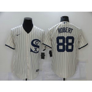 MLB White Sox 88 Luis Robert 2021 Cream Field Of Dreams Cool Base Men Jersey
