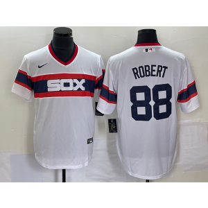 MLB White Sox 88 Luis Robert White Nike Cool Base Men Jersey MLB White Sox 88 Luis Robert White Nike Cool Base Men Jersey
