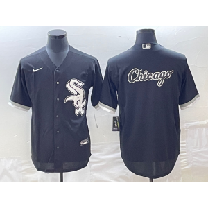 MLB White Sox Blank Black Baseball Logo Nike Cool Base Men Jersey MLB White Sox Blank Black Baseball Logo Nike Cool Base Men Jersey
