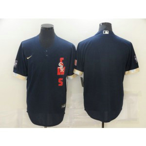 MLB White Sox Blank Navy 2021 All-Star Cool Base Men Jersey MLB White Sox Blank Navy 2021 All-Star Cool Base Men Jersey