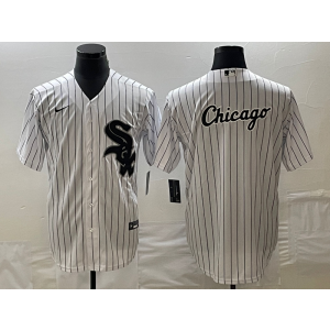 MLB White Sox Blank White Baseball Logo Nike Cool Base Men Jersey MLB White Sox Blank White Baseball Logo Nike Cool Base Men Jersey