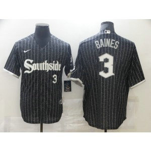MLB White Sox Southside 3 Harold Baines 2021 City Connect Cool Base Men Jersey MLB White Sox Southside 3 Harold Baines 2021 City Connect Cool Base Men Jersey