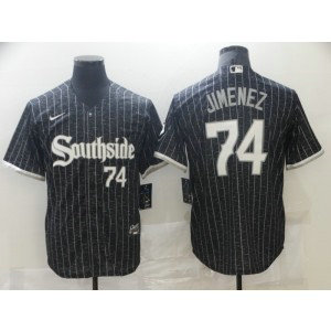 MLB White Sox Southside 74 Eloy Jimenez 2021 City Connect Cool Base Men Jersey MLB White Sox Southside 74 Eloy Jimenez 2021 City Connect Cool Base Men Jersey