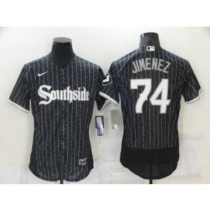 MLB White Sox Southside 74 Eloy Jimenez 2021 City Connect FlexBase Men Jersey MLB White Sox Southside 74 Eloy Jimenez 2021 City Connect FlexBase Men Jersey