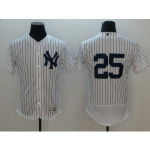 MLB Yankee 25 Gleyber Torres White New Flexbase Men Jersey MLB Yankee 25 Gleyber Torres White New Flexbase Men Jersey
