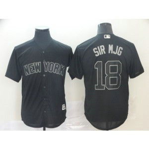 MLB Yankees 18 Didi Gregorius Sir MJG Black 2019 Players Weekend Player Men Jersey MLB Yankees 18 Didi Gregorius Sir MJG Black 2019 Players Weekend Player Men Jersey