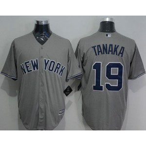 MLB Yankees 19 Masahiro Tanaka Grey New Cool Base Men Jersey MLB Yankees 19 Masahiro Tanaka Grey New Cool Base Men Jersey