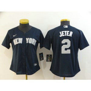MLB Yankees 2 Derek Jeter Navy 2020 Nike Cool Base Women Jersey MLB Yankees 2 Derek Jeter Navy 2020 Nike Cool Base Women Jersey