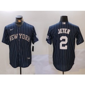 MLB Yankees 2 Derek Jeter Navy Nike Cool Base Men Jersey MLB Yankees 2 Derek Jeter Navy Nike Cool Base Men Jersey