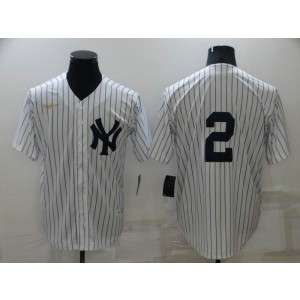 MLB Yankees 2 Derek Jeter White 2020 Nike Gold Cool Base Men Jersey MLB Yankees 2 Derek Jeter White 2020 Nike Gold Cool Base Men Jersey