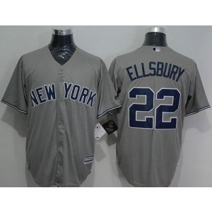 MLB Yankees 22 Jacoby Ellsbury Grey New Cool Base Men Jersey MLB Yankees 22 Jacoby Ellsbury Grey New Cool Base Men Jersey