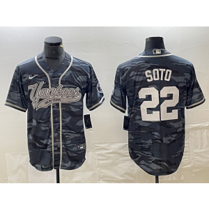 MLB Yankees 22 Soto Camo Baseball Nike Cool Base Men Jersey MLB Yankees 22 Soto Camo Baseball Nike Cool Base Men Jersey