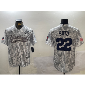 MLB Yankees 22 Soto Camo Nike Cool Base Men Jersey MLB Yankees 22 Soto Camo Nike Cool Base Men Jersey