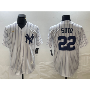 MLB Yankees 22 Soto White Nike Cool Base Men Jersey MLB Yankees 22 Soto White Nike Cool Base Men Jersey