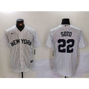 MLB Yankees 22 Soto White Nike Cool Base Men Jersey MLB Yankees 22 Soto White Nike Cool Base Men Jersey