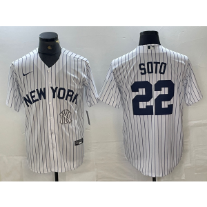 MLB Yankees 22 Soto White Nike Cool Base Men Jersey MLB Yankees 22 Soto White Nike Cool Base Men Jersey