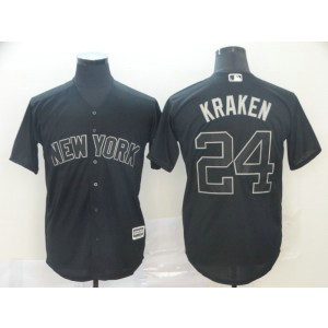 MLB Yankees 24 Gary Sanchez Kraken Black 2019 Players Weekend Player Men Jersey MLB Yankees 24 Gary Sanchez Kraken Black 2019 Players Weekend Player Men Jersey