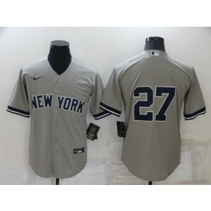 MLB Yankees 27 Giancarlo Stanton New Grey Nike Cool Base Men Jersey MLB Yankees 27 Giancarlo Stanton New Grey Nike Cool Base Men Jersey