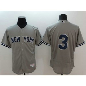 MLB Yankees 3 Babe Ruth Grey 2016 New Flexbase Men Jersey MLB Yankees 3 Babe Ruth Grey 2016 New Flexbase Men Jersey