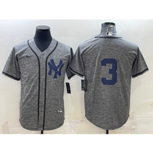MLB Yankees 3 Babe Ruth Grey Nike Cool Base Men Jersey MLB Yankees 3 Babe Ruth Grey Nike Cool Base Men Jersey