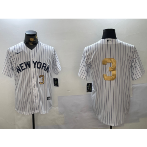MLB Yankees 3 Babe Ruth White Gold Nike Cool Base Men Jersey MLB Yankees 3 Babe Ruth White Gold Nike Cool Base Men Jersey
